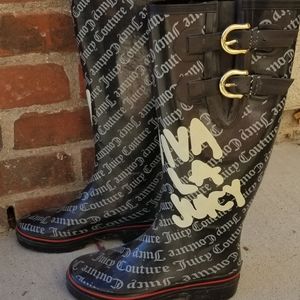 Juicy Couture Logo Rain Boots
